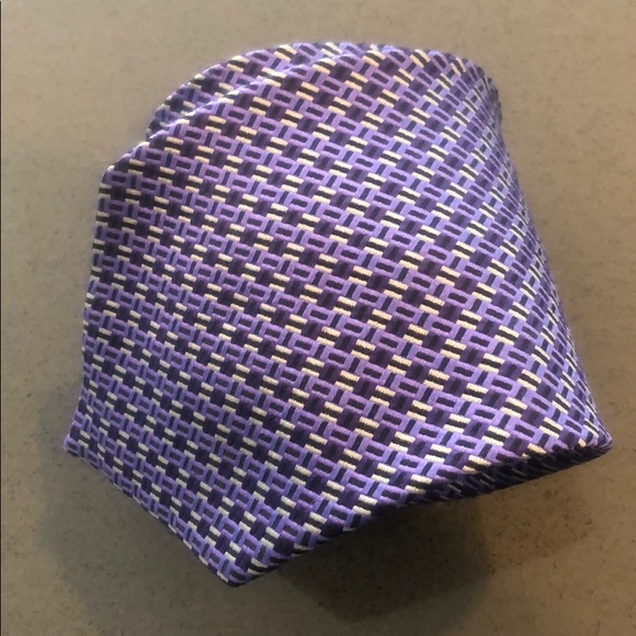 Tie Bar woven silk necktie - Picture 7 of 8